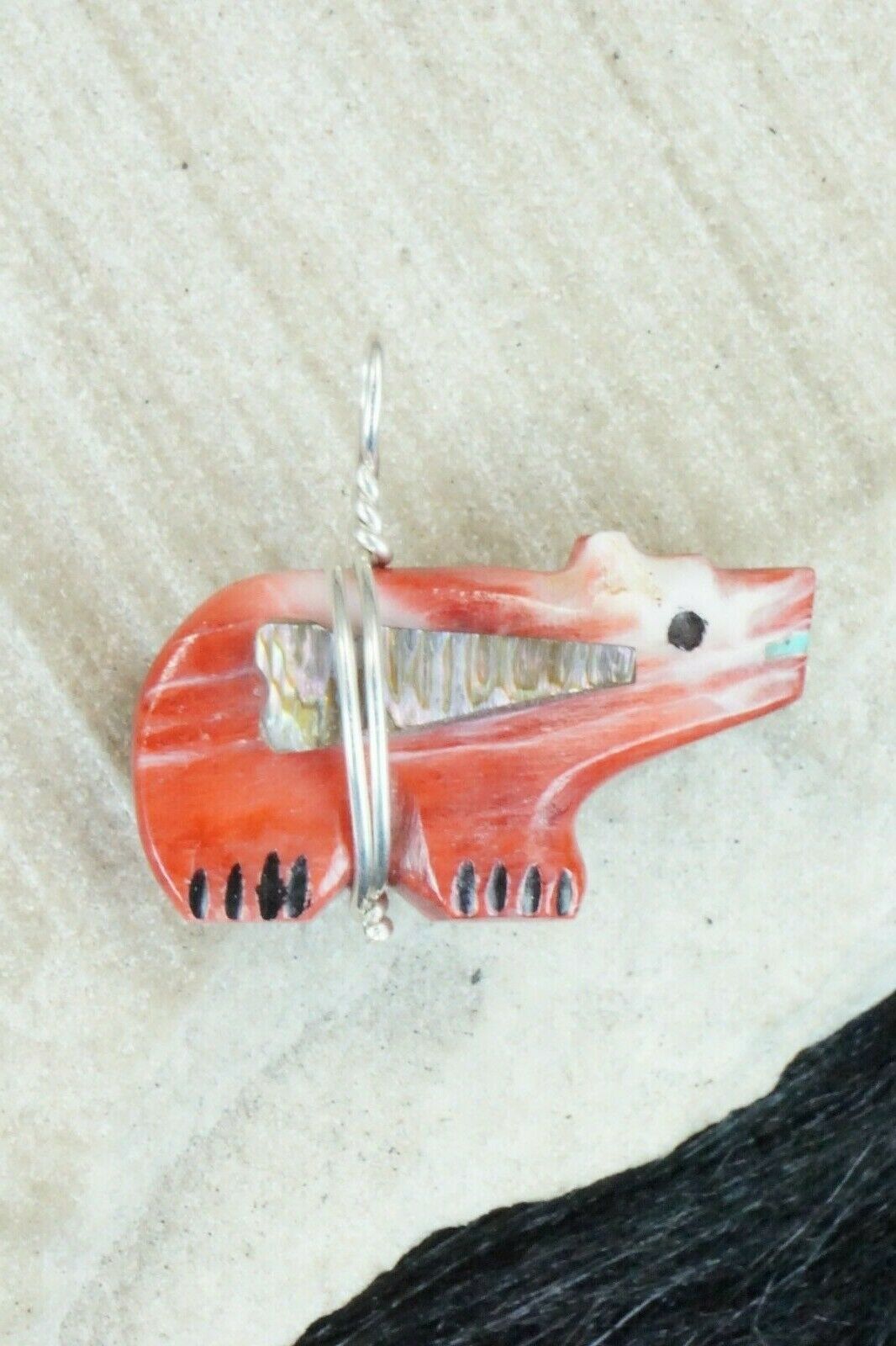 Spiny Oyster & Sterling Silver Pendant - Darrin Boone