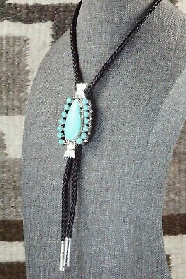Turquoise & Sterling Silver Bolo Tie - Annette Martinez