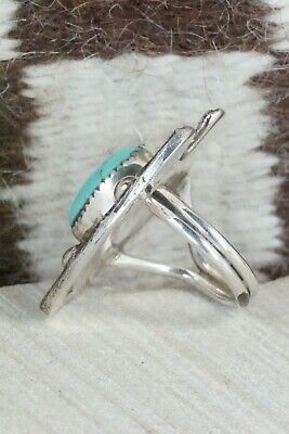Turquoise & Sterling Silver Ring - Delbert Arviso - 8.25