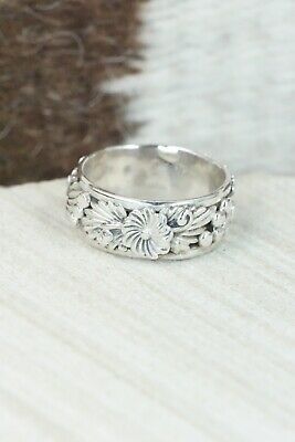 Sterling Silver Floral Ring - Tom Dinesto - Size 9