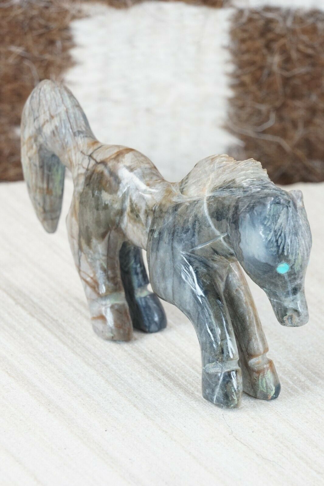 Horse Zuni Fetish Carving - Jonas Hastito
