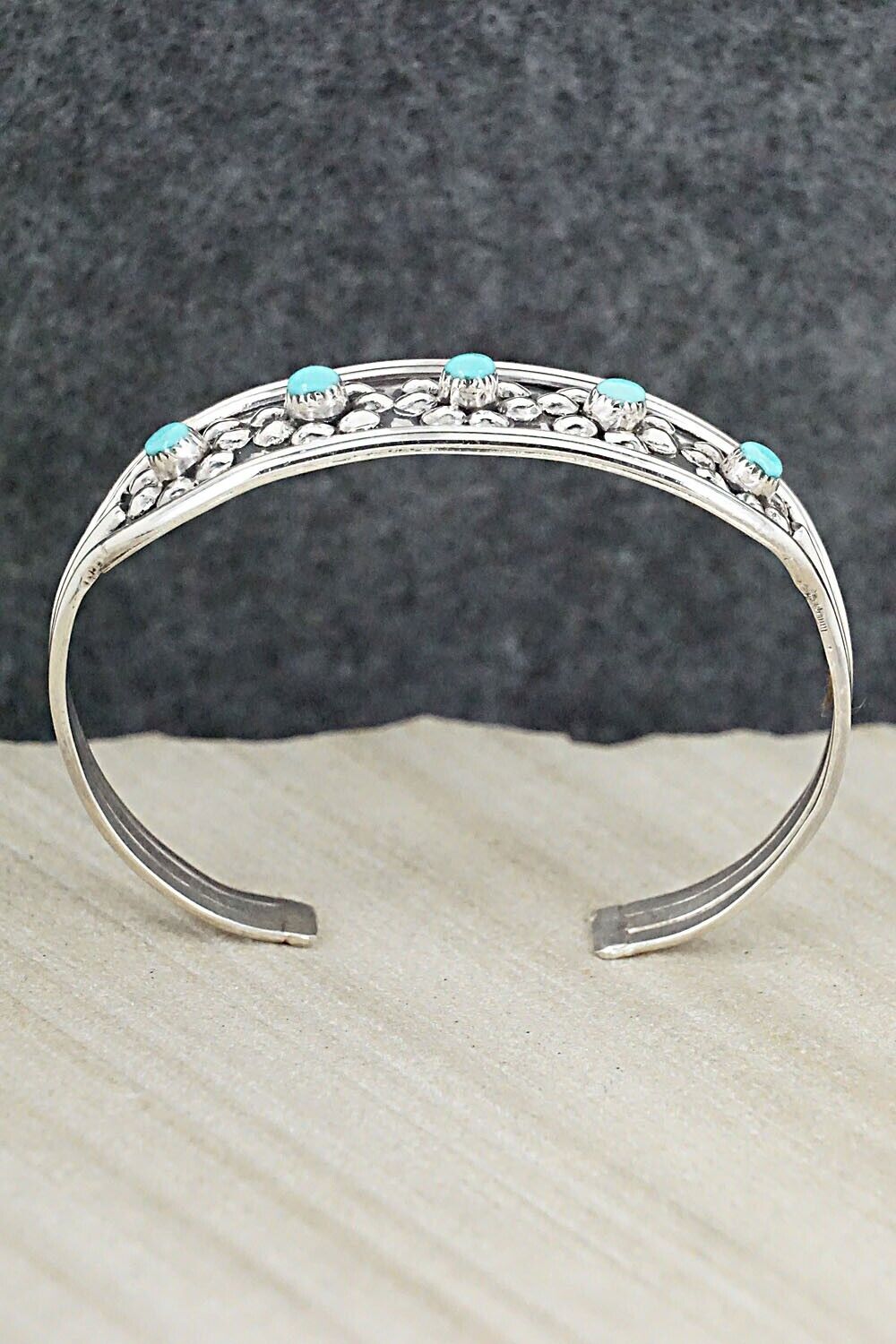 Turquoise & Sterling Silver Bracelet - Ronald Yatsattie