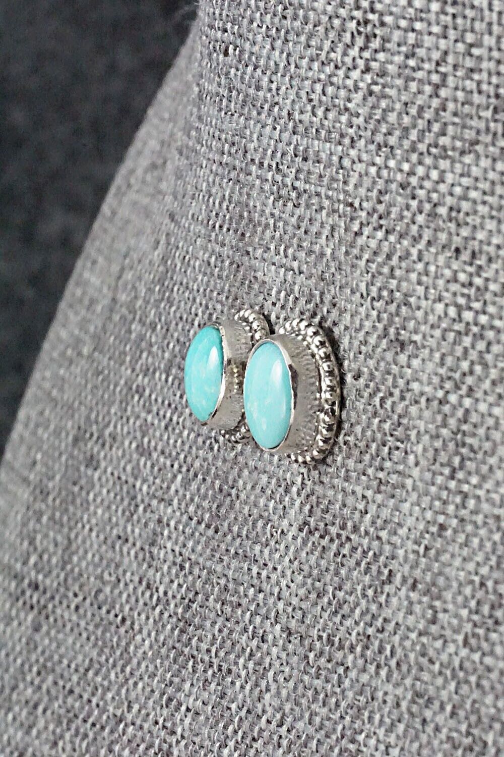 Turquoise & Sterling Silver Earrings - Jan Mariano