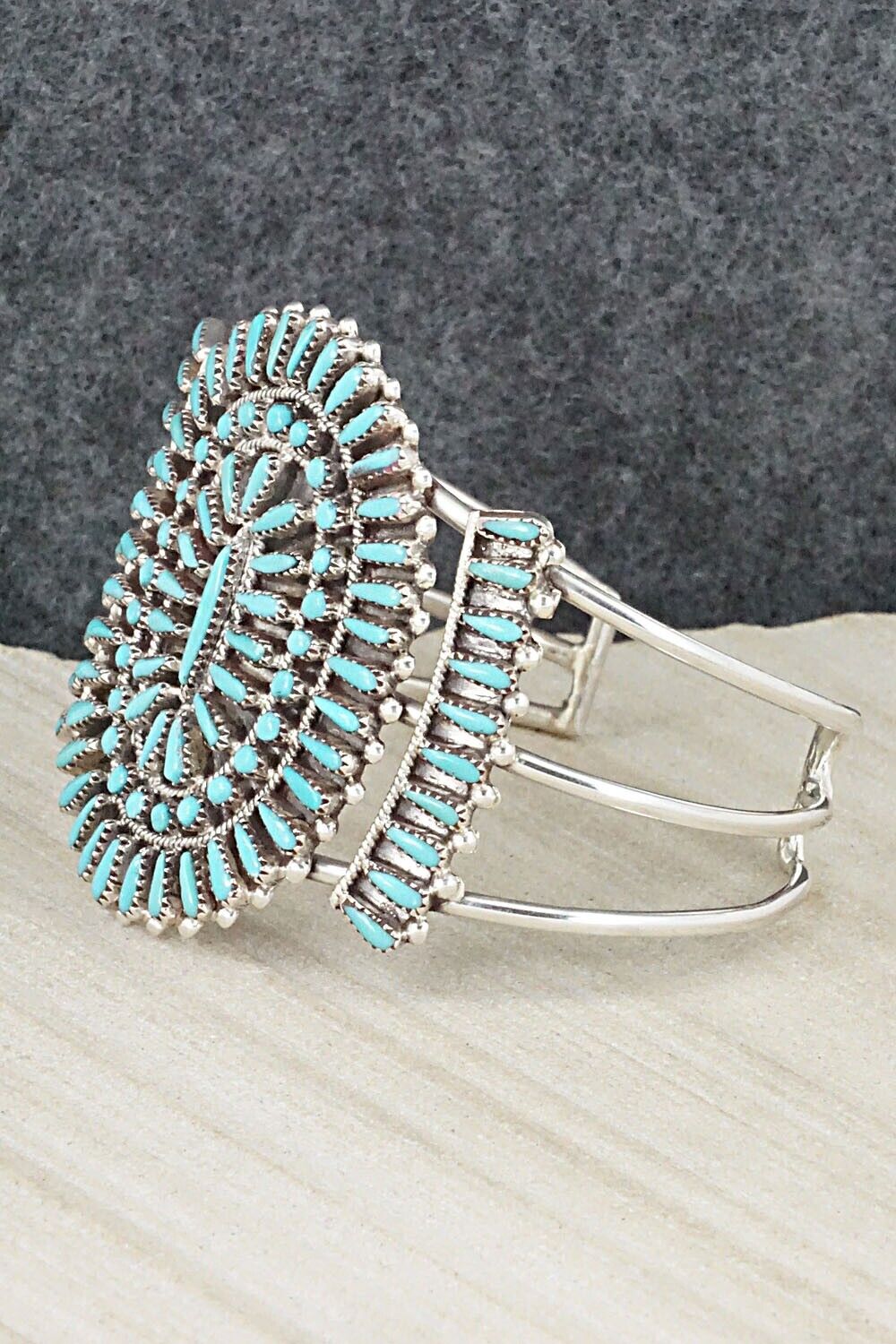 Turquoise & Sterling Silver Bracelet - Judy Wallace