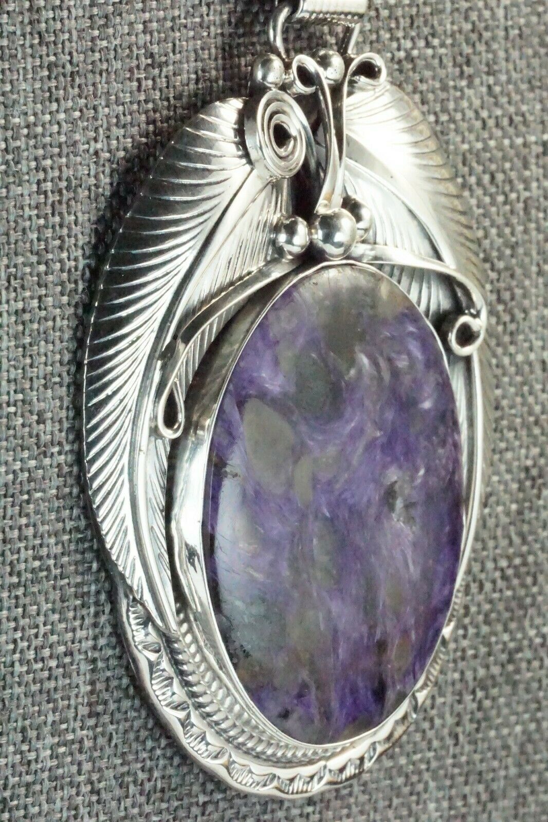 Charoite & Sterling Silver Pendant - Davey Morgan