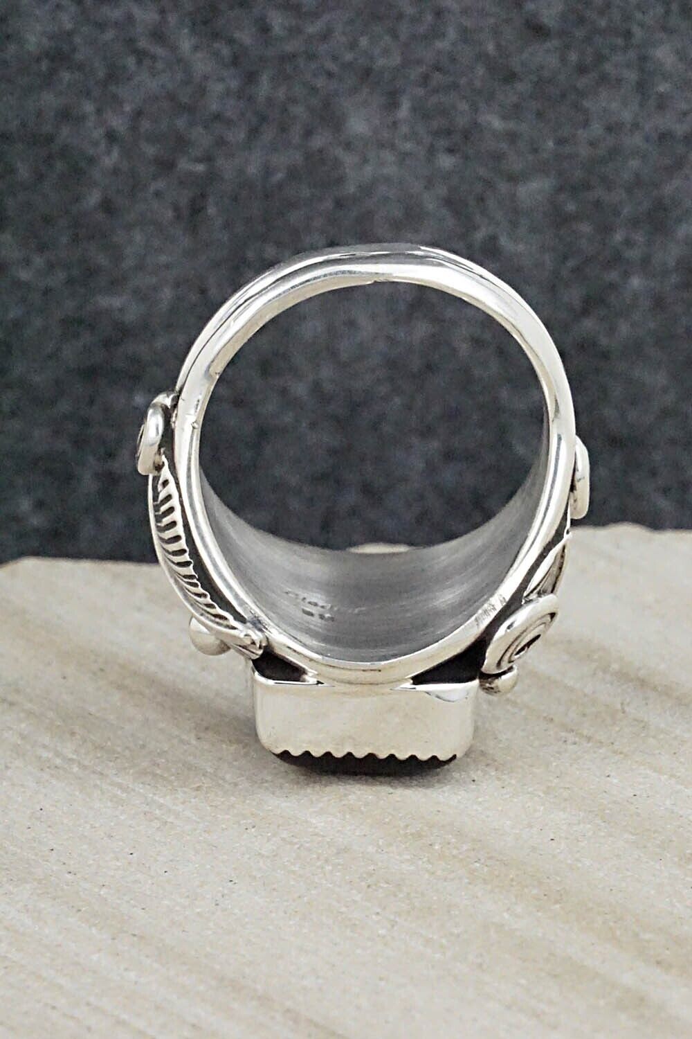 Onyx & Sterling Silver Ring - Darrell Morgan - Size 11