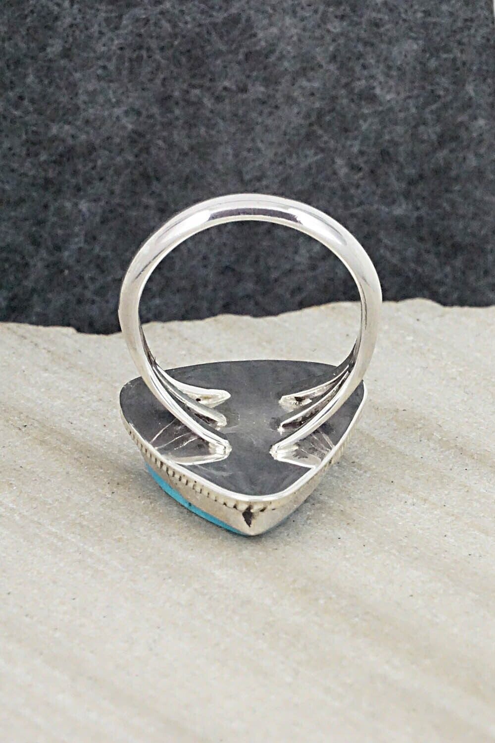Turquoise & Sterling Silver Ring - Alice Rose Saunders - Size 6.25