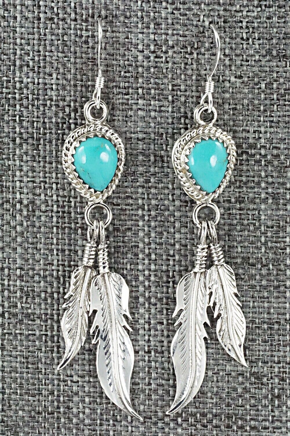 Turquoise & Sterling Silver Earrings - Annie Spencer