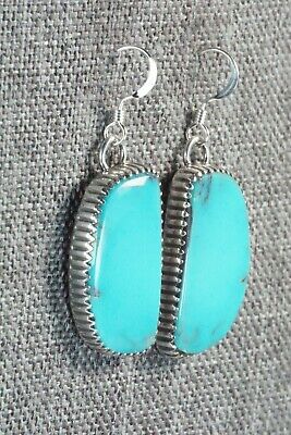 Turquoise & Sterling Silver Earrings - Alvin Joe