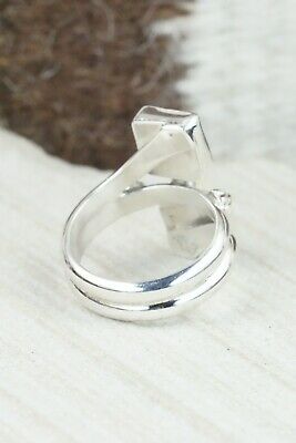 Turquoise & Sterling Silver Ring - Bobby Platero - Size 8.5