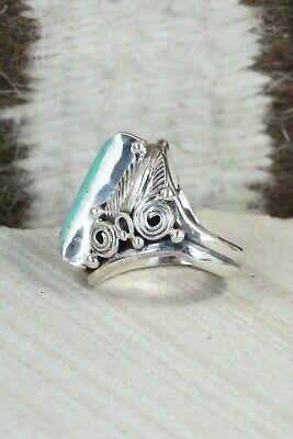 Turquoise & Sterling Silver Ring - Davey Morgan - Size 6.25
