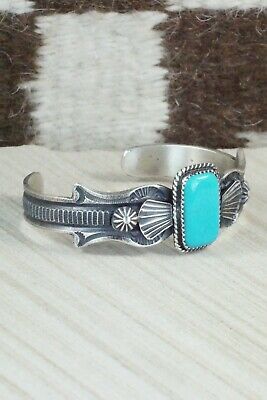 Turquoise & Sterling Silver Bracelet - Kevin Billah