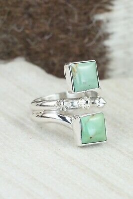 Turquoise & Sterling Silver Ring - Bobby Platero - Size 7.25