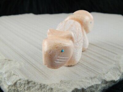 Lion Zuni Fetish Carving - Brandon Phillips - High Lonesome Trading
