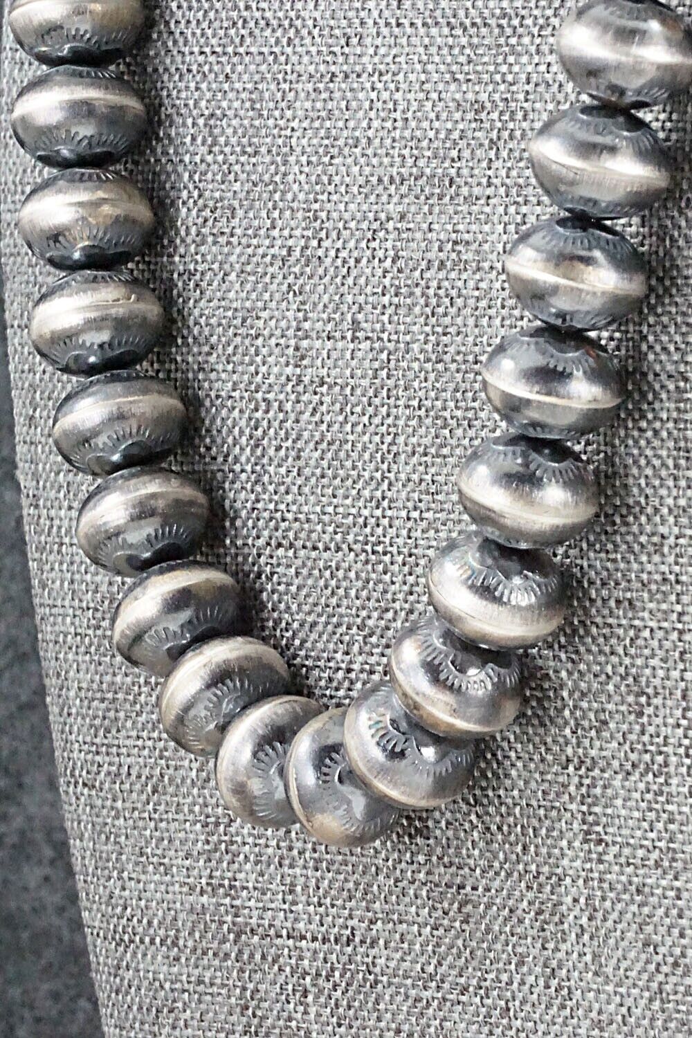 Sterling Silver Navajo Pearl Necklace - Michelle James
