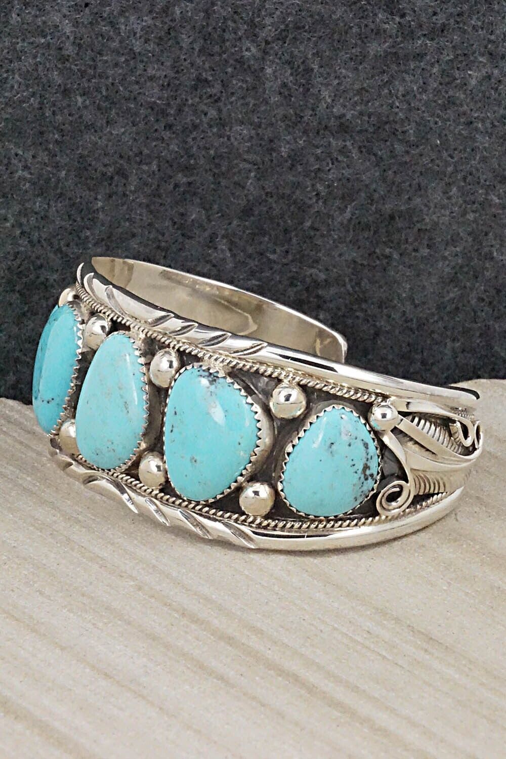 Turquoise & Sterling Silver Bracelet - Davey Morgan