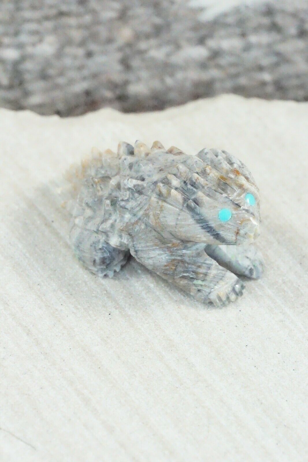 Porcupine Zuni Fetish Carving - Jonas Hustito