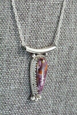 Spiny Oyster & Sterling Silver Necklace - Sharon McCarthy