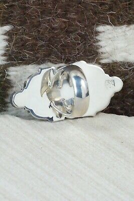 Turquoise & Sterling Silver Ring - Clarence Long - Size 6
