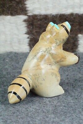 Racoon Zuni Fetish Carving - Enrike Leekya