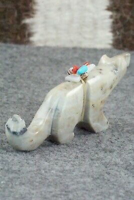 Mountain Lion Zuni Fetish Carving - Stewart Alanzo