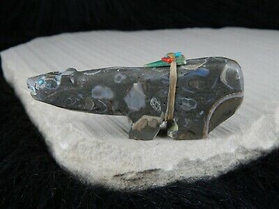 Bear Zuni Fetish Carving - Jimmy Yawakia - High Lonesome Trading