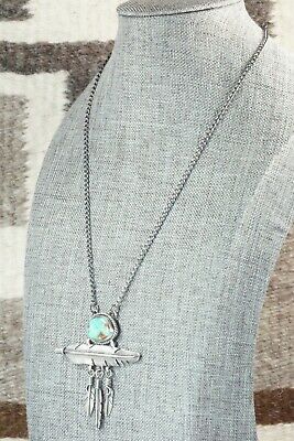 Turquoise & Sterling Silver Necklace - Angela Martin
