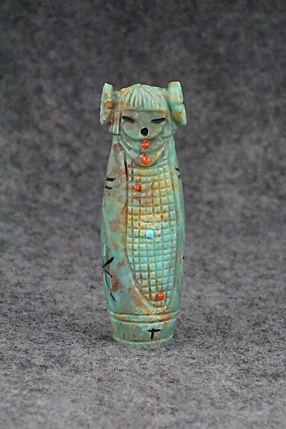 Corn Maiden Zuni Fetish Carving - Sandra Quandelacy