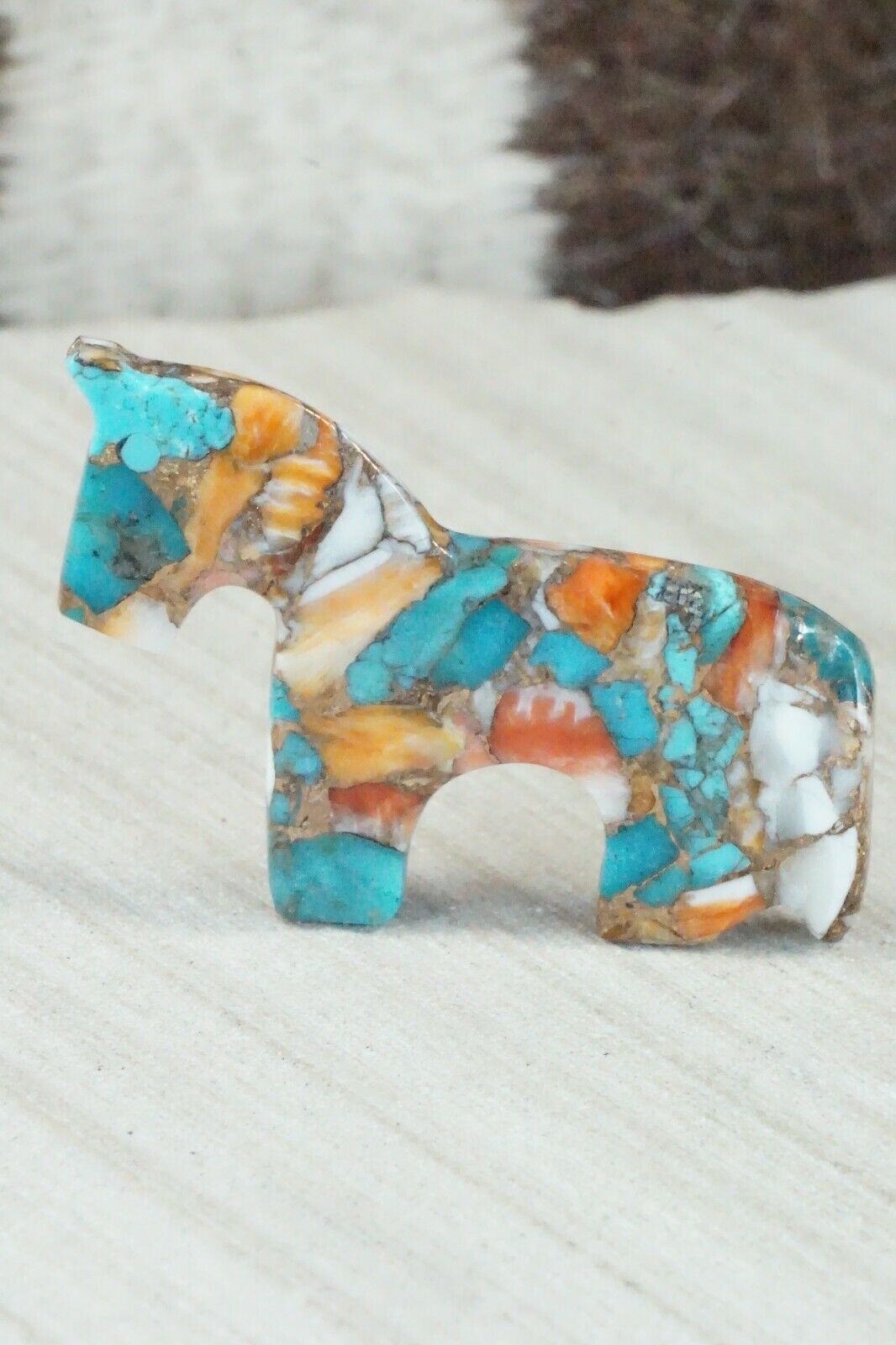 Horse Zuni Fetish Carving - Bernard Laiwakete