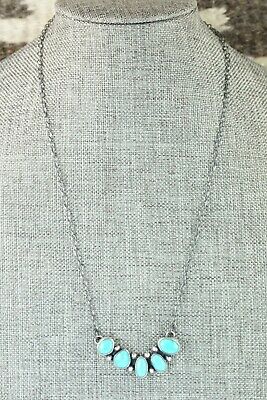 Turquoise & Sterling Silver Necklace - Bernyse Chavez