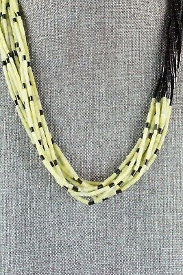 Shell, Jet & Sterling Silver Necklace - Ramona Bird
