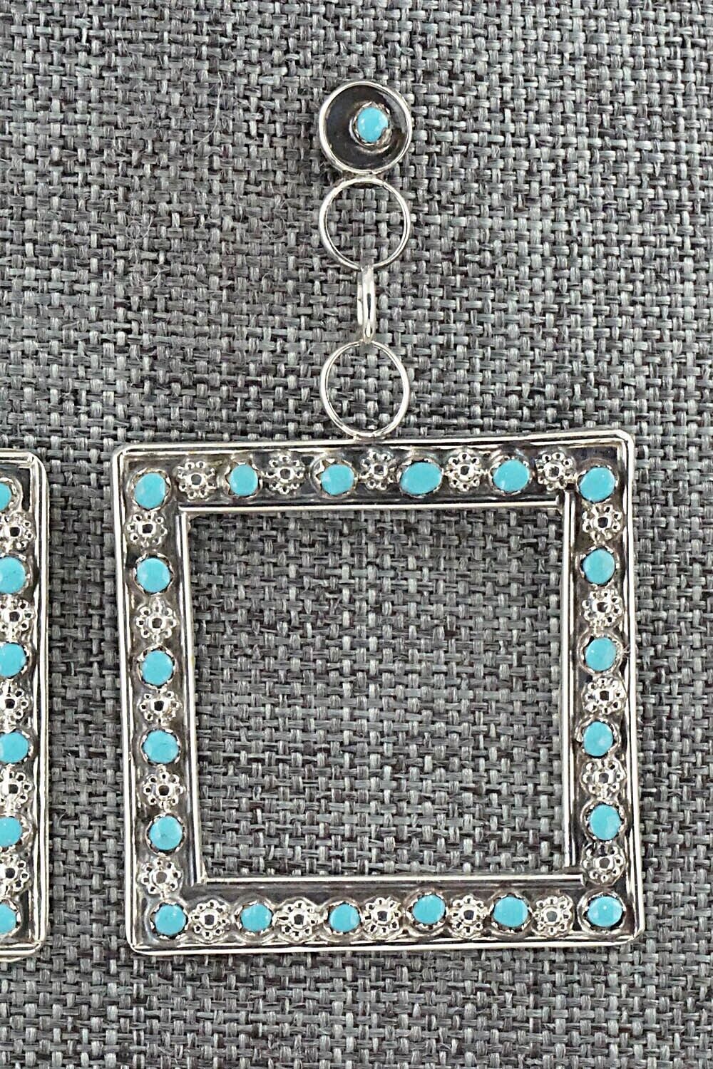 Turquoise & Sterling Silver Earrings - Marlon Quam