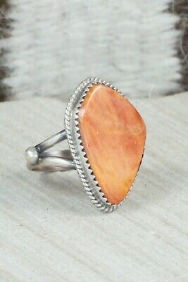 Spiny Oyster & Sterling Silver Ring - Selina Warner - Size 8.5