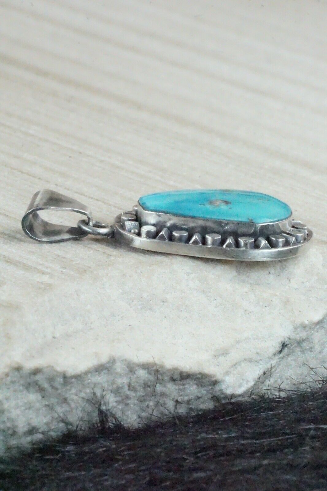 Turquoise and Sterling Silver Pendant - Sharon McCarthy