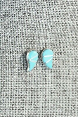 Turquoise & Sterling Silver Earrings - Sara Halusewa