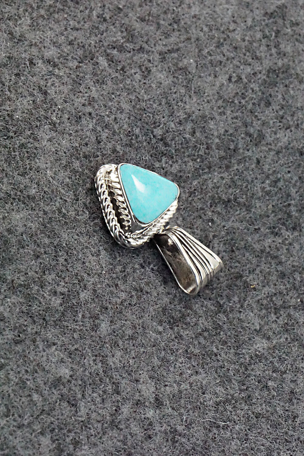 Turquoise and Sterling Silver Pendant - Sadie Jim