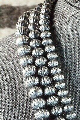 Sterling Silver Navajo Pearl Necklace & Earrings - Tonisha Haley - High Lonesome Trading