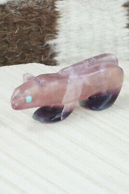 Mountain Lion Zuni Fetish Carving - Ronnie Lunasee