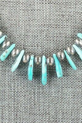 Turquoise & Sterling Silver Necklace - Rita Begay