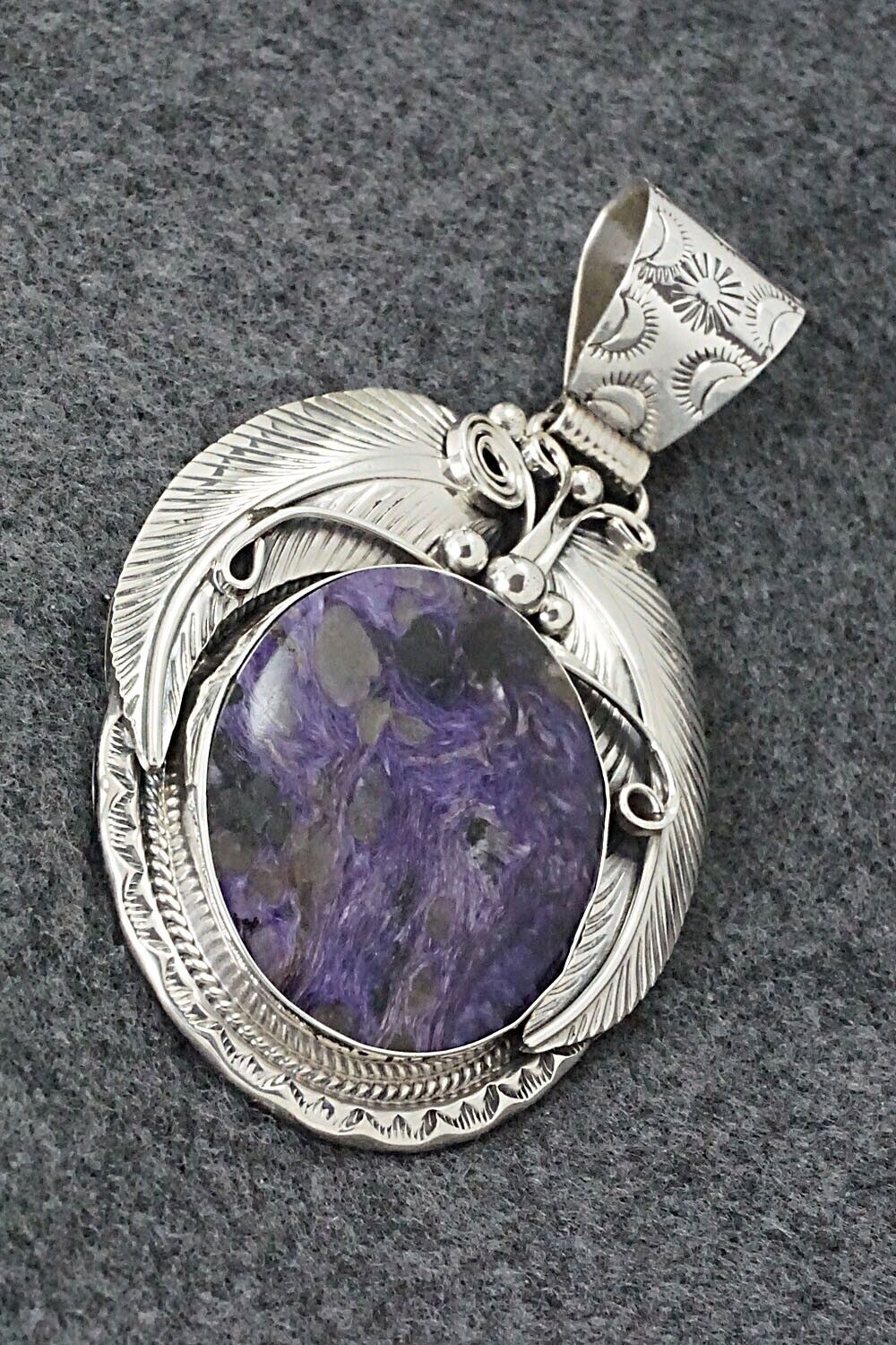 Charoite & Sterling Silver Pendant - Davey Morgan