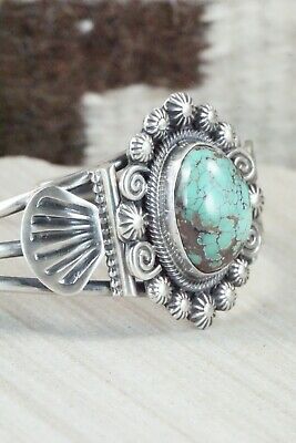 Navajo Turquoise & Sterling Silver Bracelet - Leon Martinez