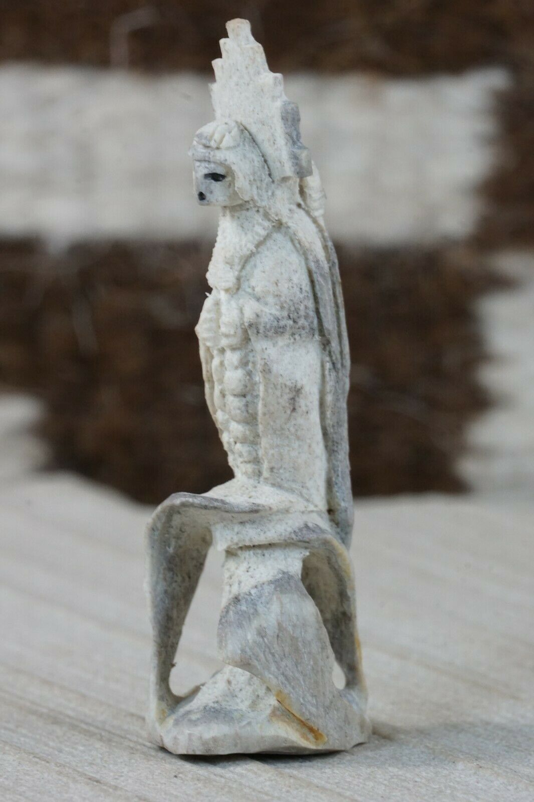 Corn Maiden Zuni Fetish Carving - Lewis Malie Jr - High Lonesome Trading