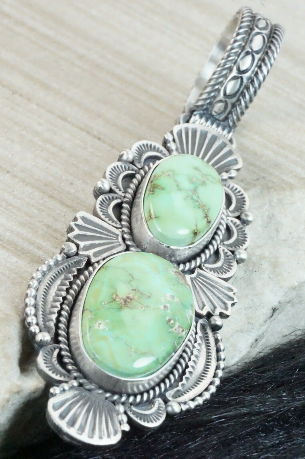 Turquoise & Sterling Silver Pendant - Michael Calladitto
