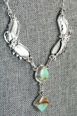 Turquoise & Sterling Silver Necklace - Sarah Yazzie
