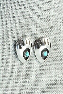 Turquoise & Sterling Silver Earrings - Leta Parker