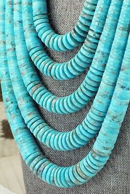 Turquoise & Sterling Silver Necklace - Lupe Lovato