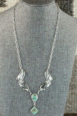 Turquoise & Sterling Silver Necklace - Sarah Yazzie