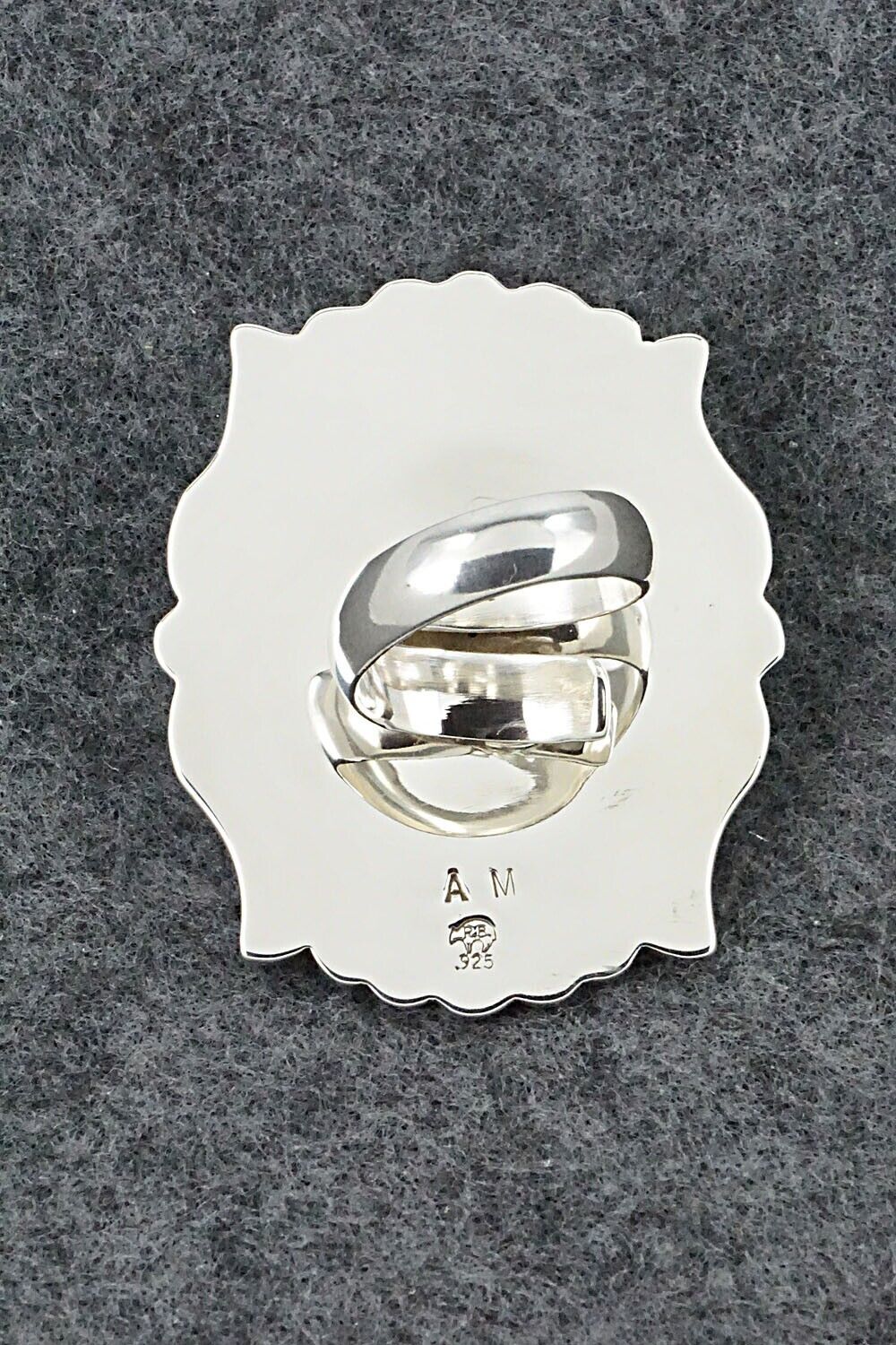 Turquoise & Sterling Silver Ring - Annette Martinez - Size 7 adj.