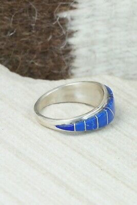 Lapis and Sterling Silver Ring - Susanna Kallestewa - Size 9
