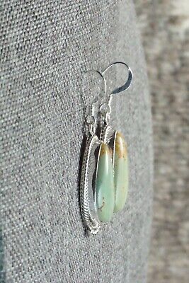 Turquoise & Sterling Silver Earrings - Lee Shorty